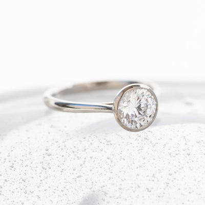  Betsy Bezel Engagement Ring