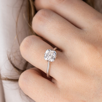 Odette ~ Asscher Cut Ring