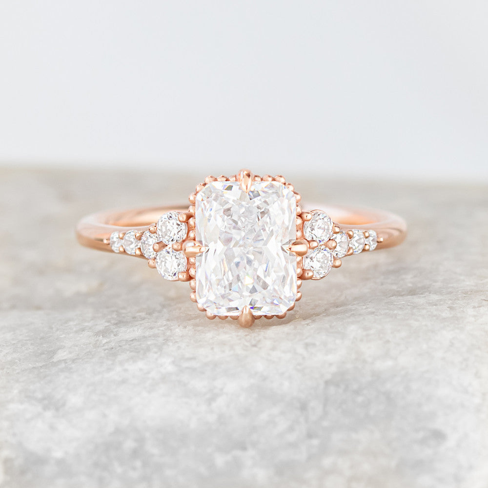 Phillipa ~ Emerald/Radiant Cut Ring