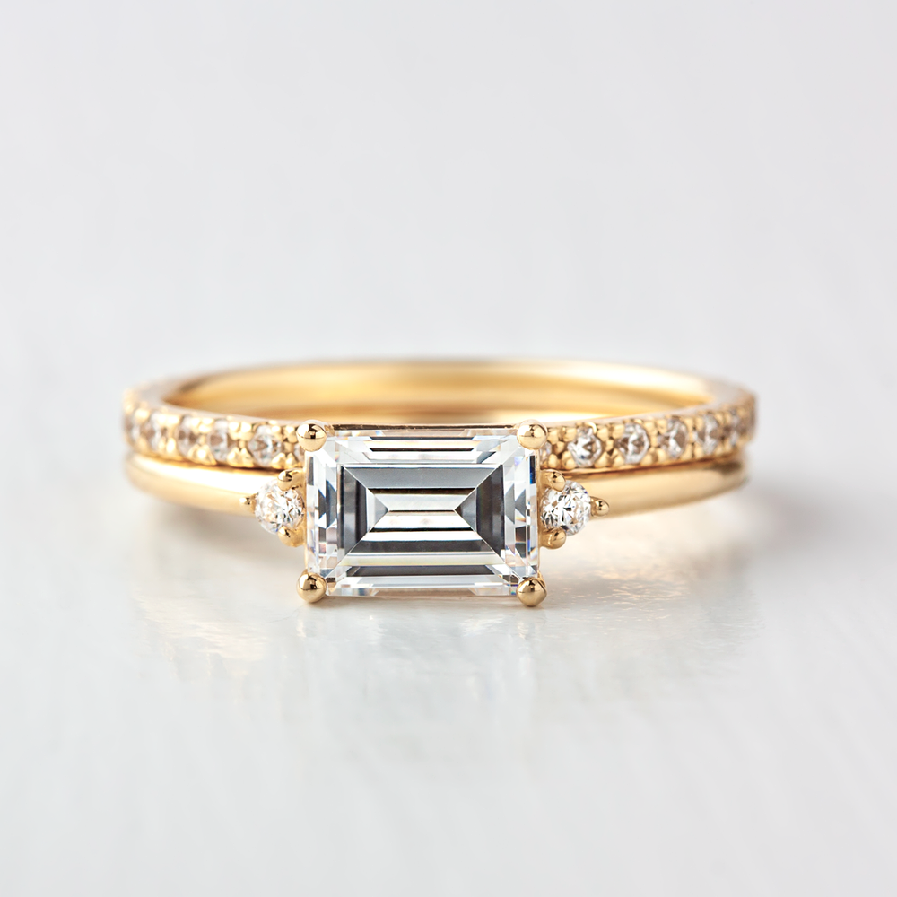 August Emerald-Cut Ethical Engagement Ring