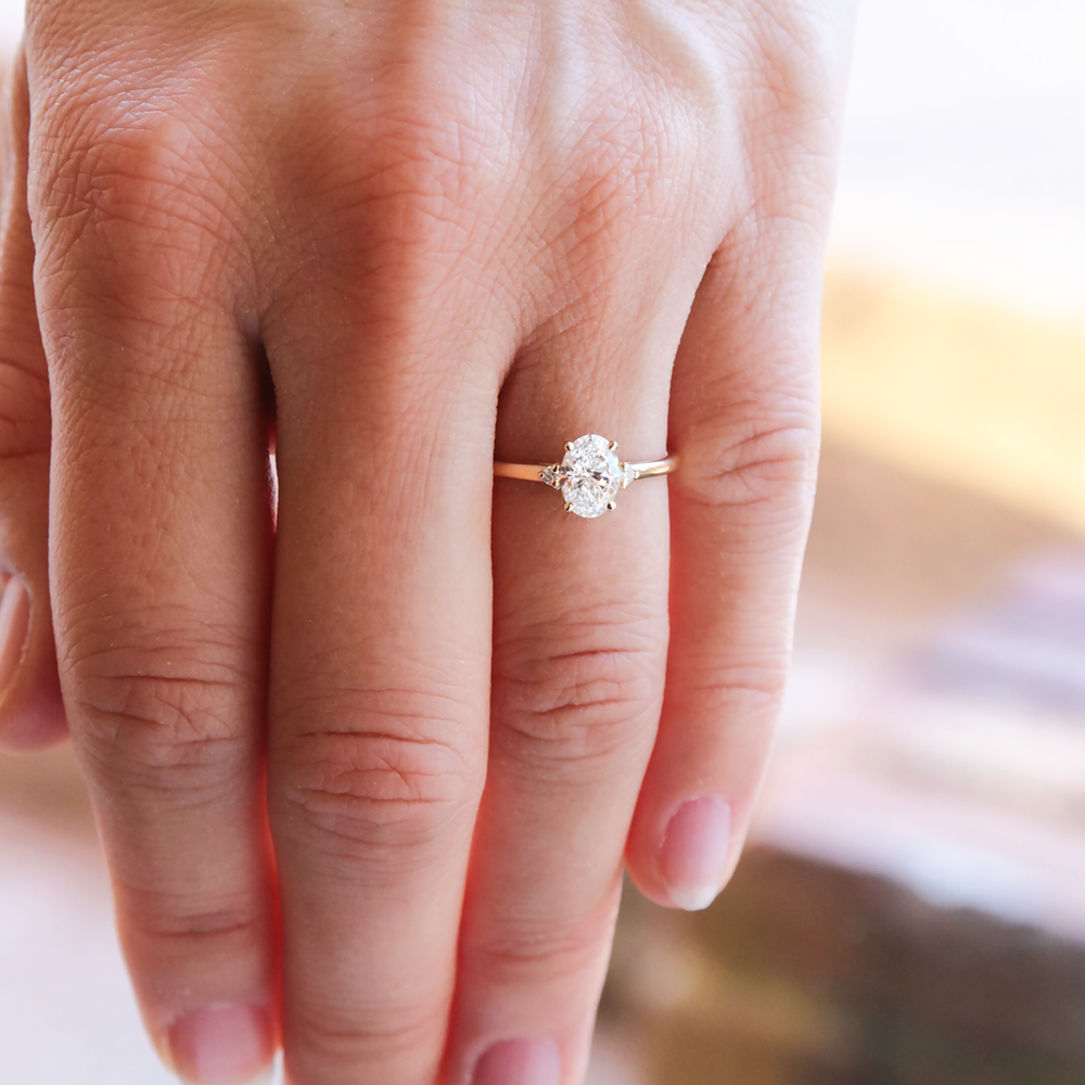 August Oval Cut Engagement Ring