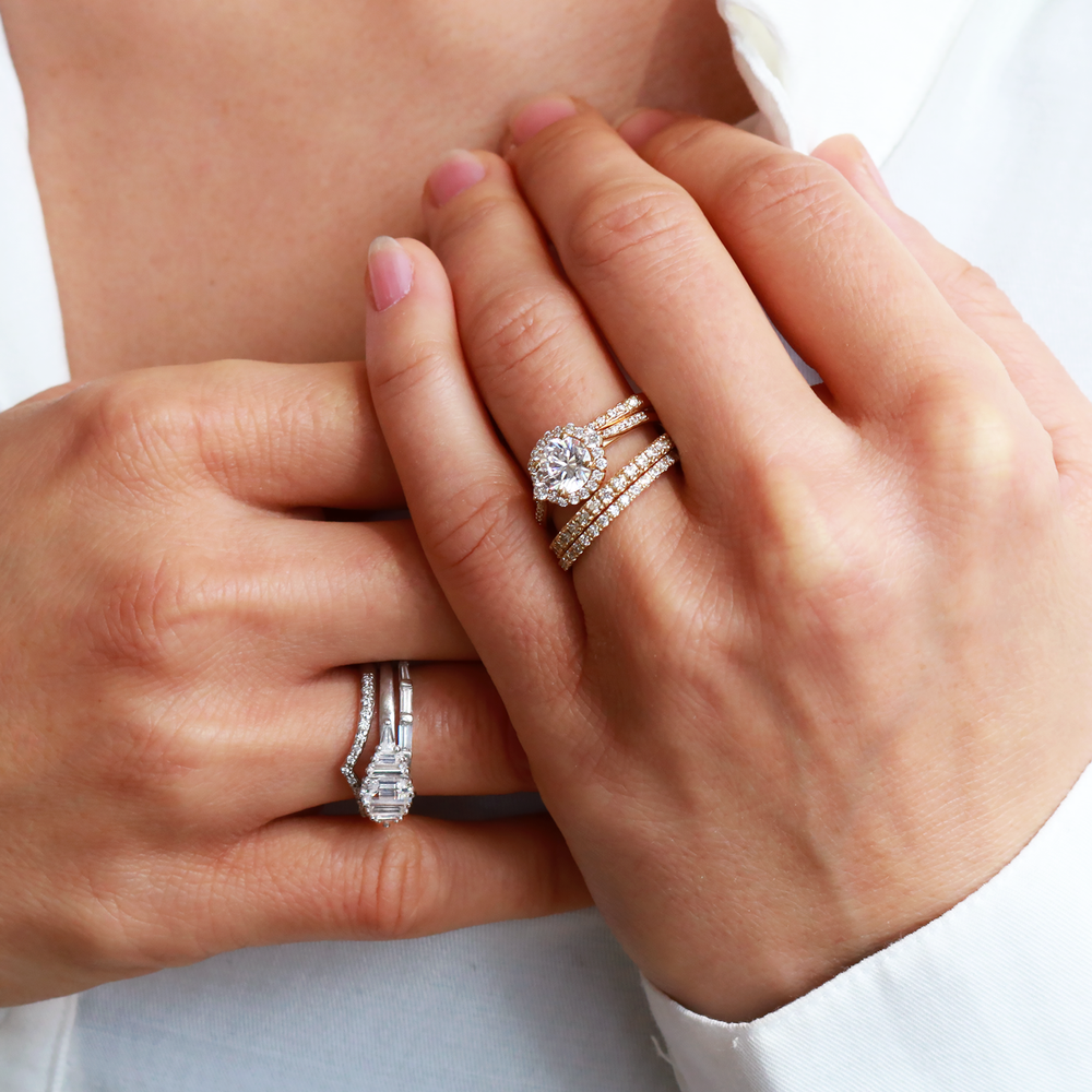 Calla Brilliant Cut Halo Ring