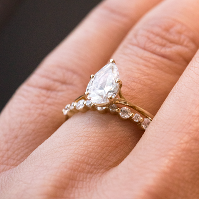 Virginia ~ Diamond Wedding Band