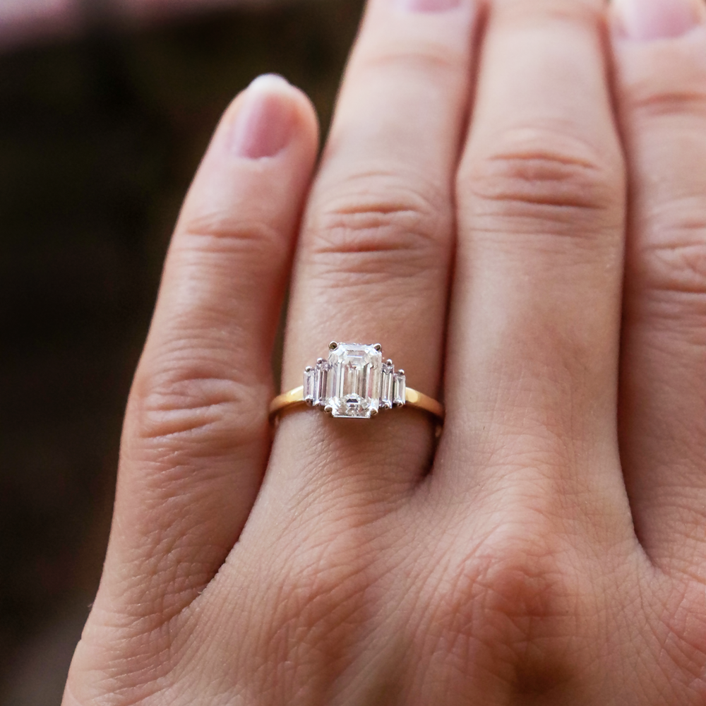 Kinsley ~ Emerald Cut Ring