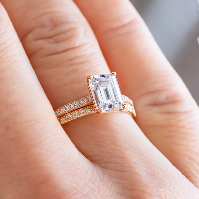 Ella Pave Diamond Engagement Ring