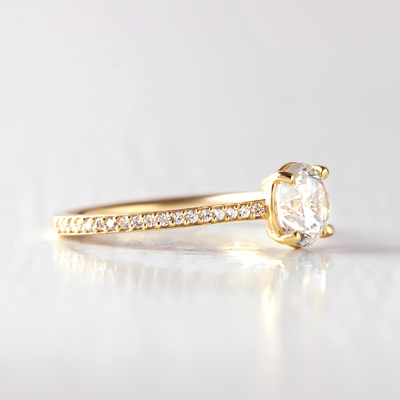 Ella Brilliant Cut Engagement Ring