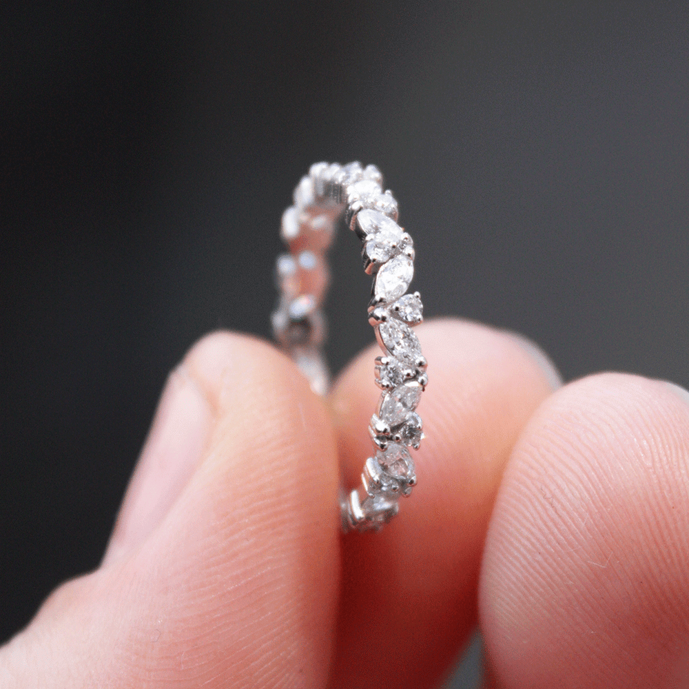 Haley Diamond Wedding Band - Eternity