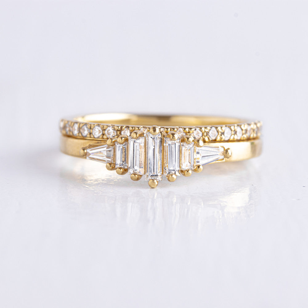Henrietta Baguette Diamond Engagement Ring
