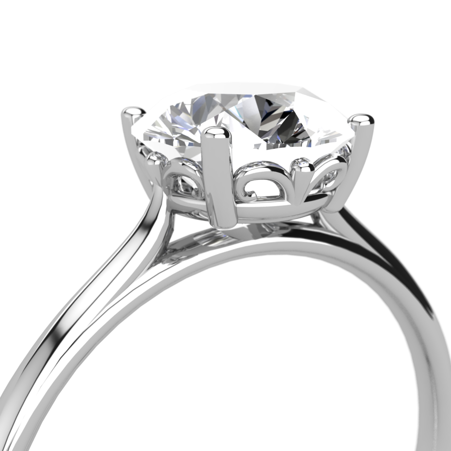 Lily Fleur De Lys Engagement Ring