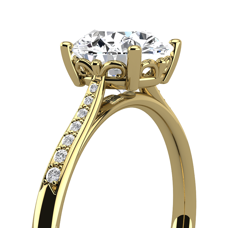 Lila Brilliant Cut Engagement Ring