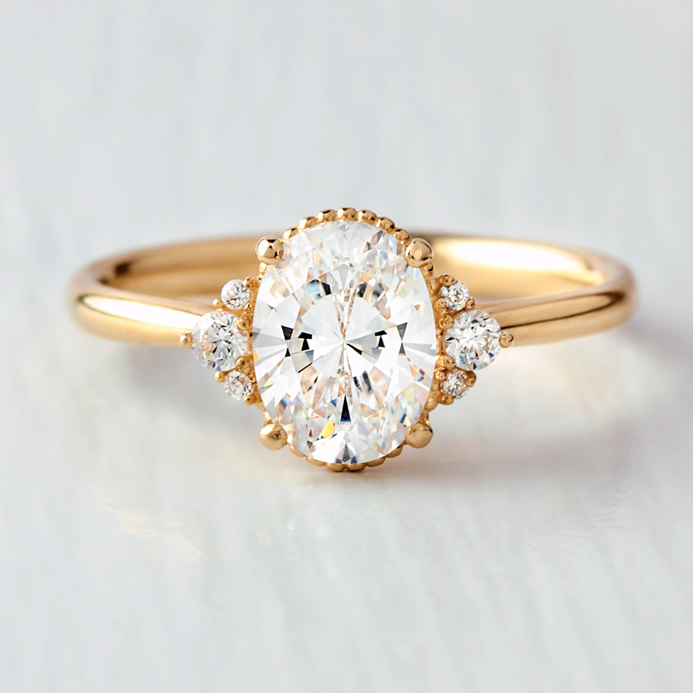 Mayfair Side Stone Engagement Ring