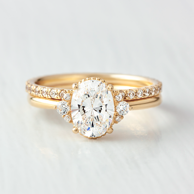 Mayfair Side Stone Engagement Ring